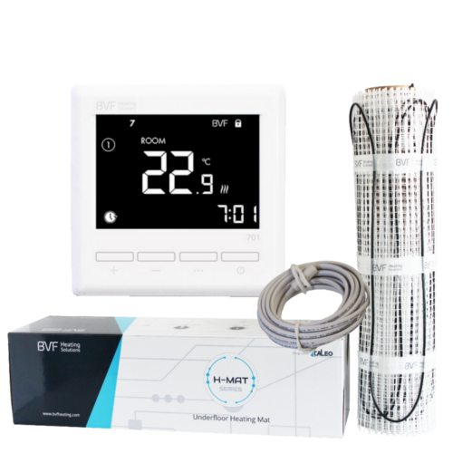  SET - Električna grijaća mreža 5 m2 sa 150 W/m2 + digitalmni tjedni termostat BVF 701 sa podnim senzorom